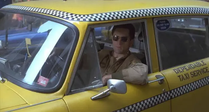 Taxi Driver mit De Niro im Auto